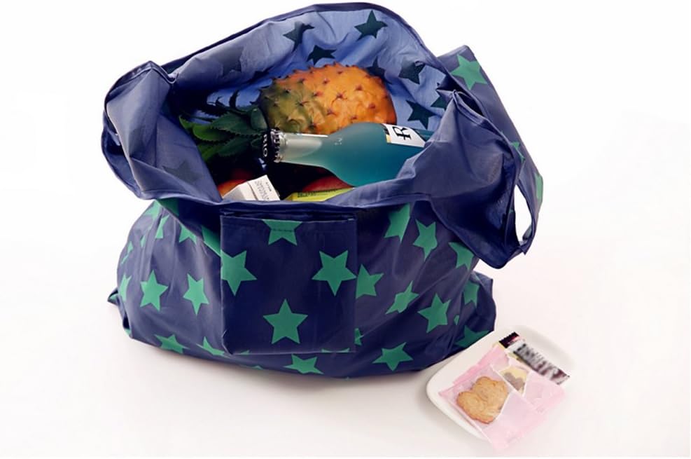 Kaxich Reusable Grocery Shopping Bags - Foldable Eco-friendly Shopper Tote Bags (4 Pack) Waterproof & Machine Washable