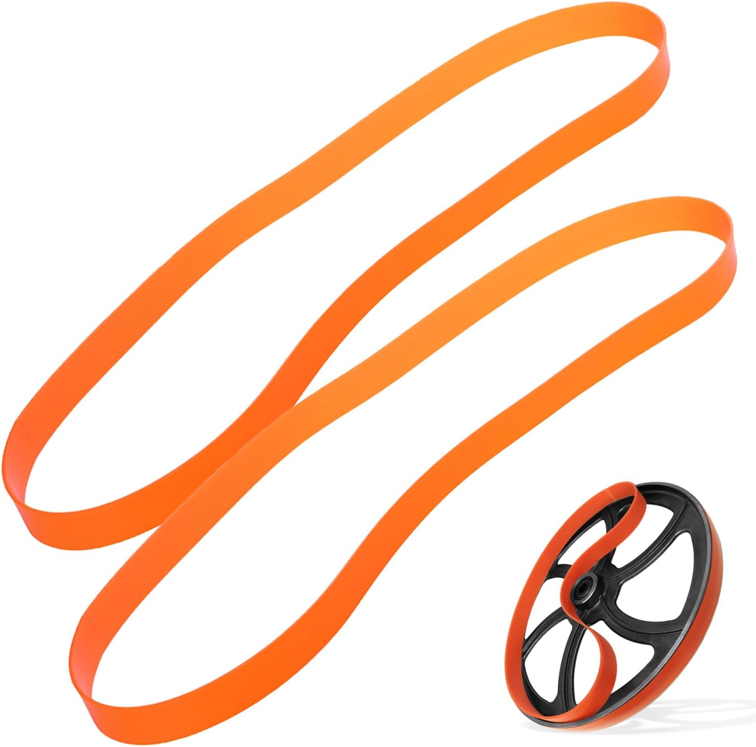 IMPRESA Bandsaw Tires - 2-Pack of Orange Urethane Bandsaw Tire for Metal & Wood Cutting - No Adhesive Needed - Compatible with Jet