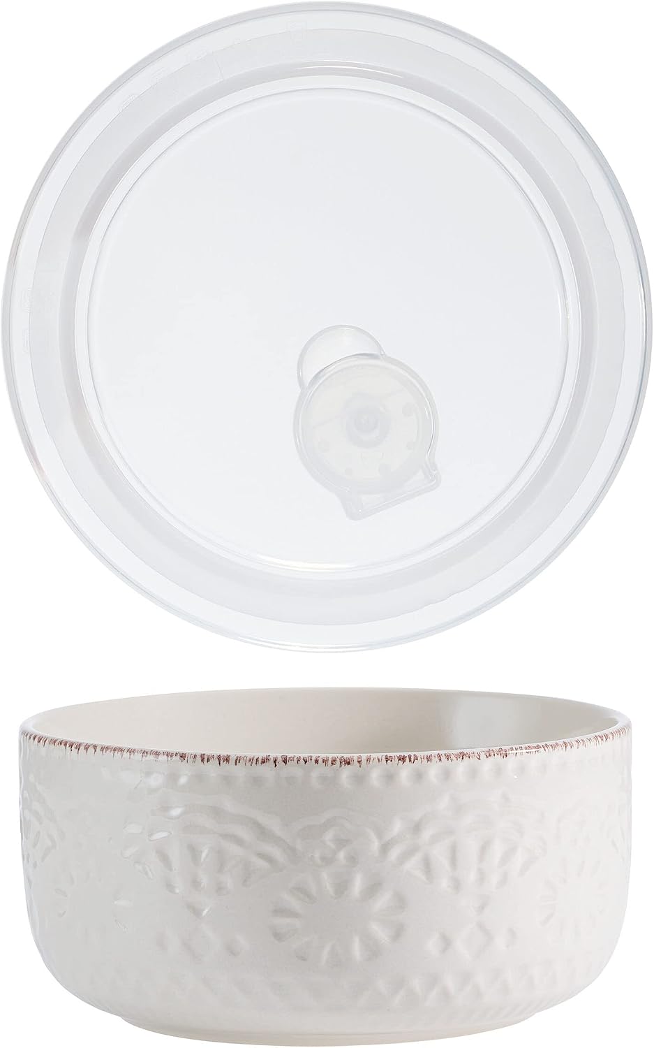 Pfaltzgraff Chateau Cream 16-Piece Stoneware Dinnerware Set, Service for 4, Off White