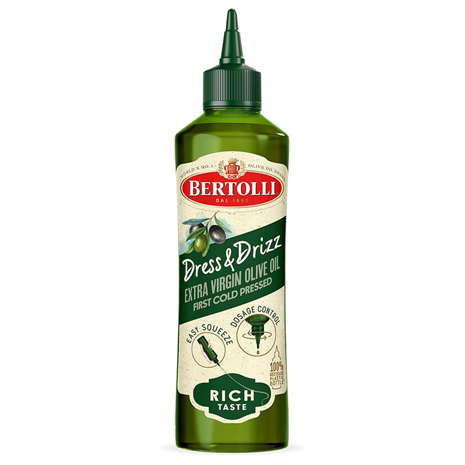 Bertolli Extra Virgin Olive Oil, Rich Taste, First Cold Pressed, 16.9 fl oz