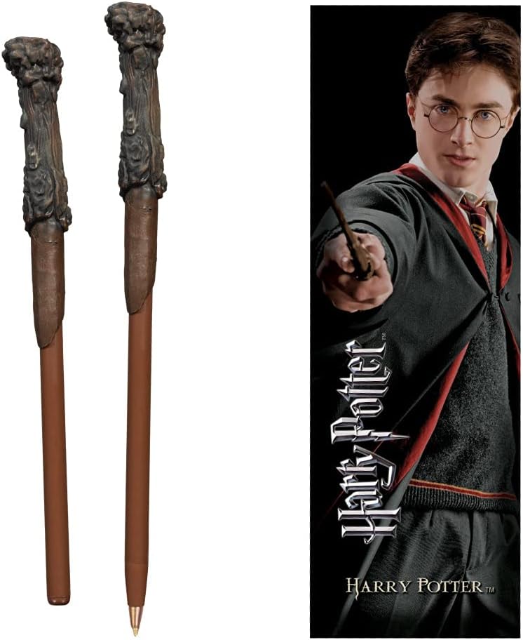 The Noble Collection Harry Potter Wand Pen and Bookmark