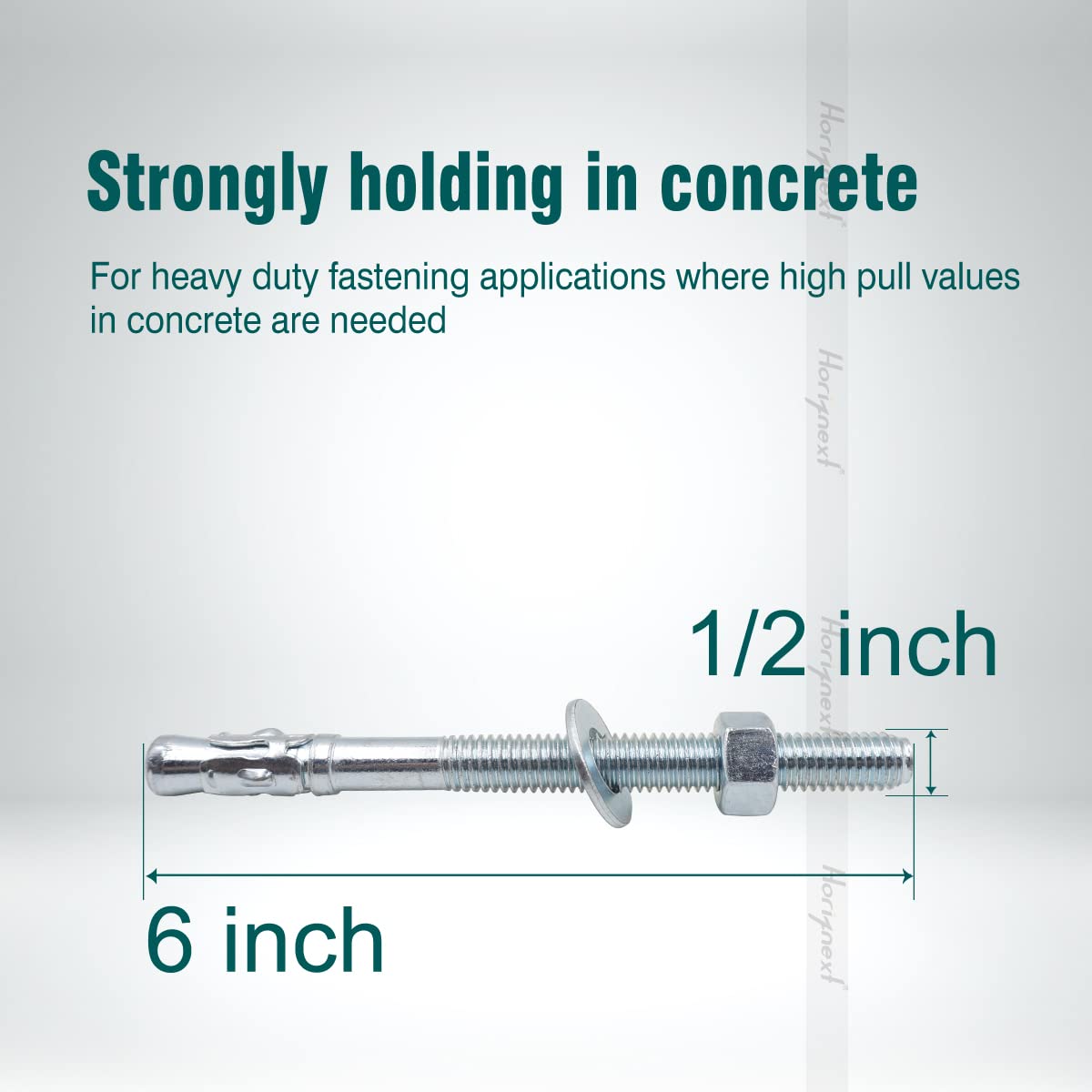 3/8 Concrete Anchors, Concrete Wall Anchors, Metal Wedge Bolts