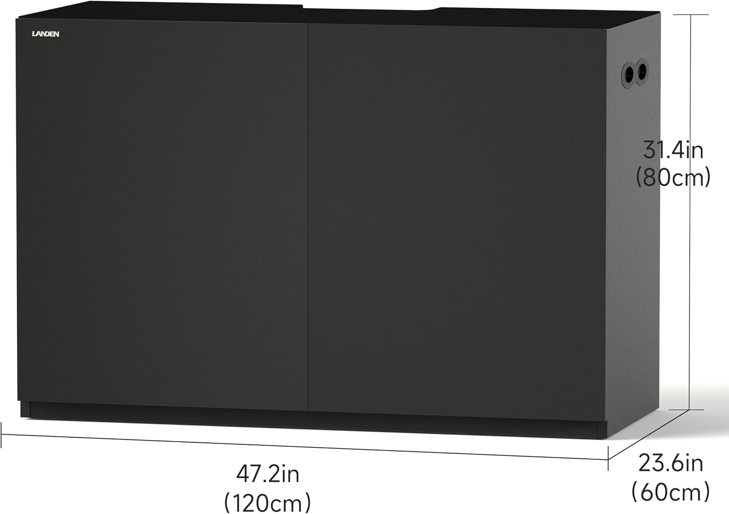 LANDEN Wooden Aquarium Stand & Cabinet, 20 Gallon Fish Tank, 17.7x17.7in