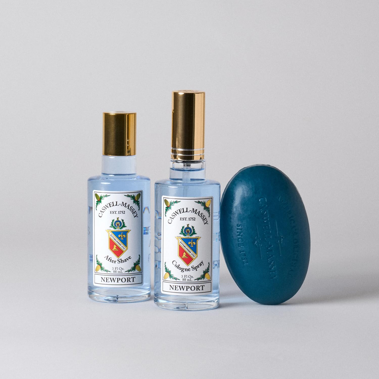 Caswell-Massey Number Six Gold Cap After Shave, Soothing Aftershave with Orange Blossom, Bergamot & Rosemary, 3 Fl Oz
