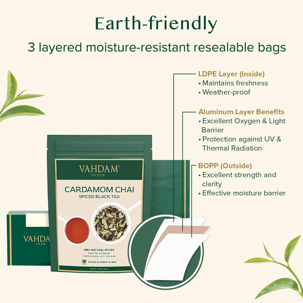 VAHDAM, Green Tea Leaves From Himalayas 170+ Cups (12oz) High Elevation Grown Green Tea Leaves From Himalayas | Pure Unblended Single Origin Green Loose Leaf Tea | Vacuum Sealed