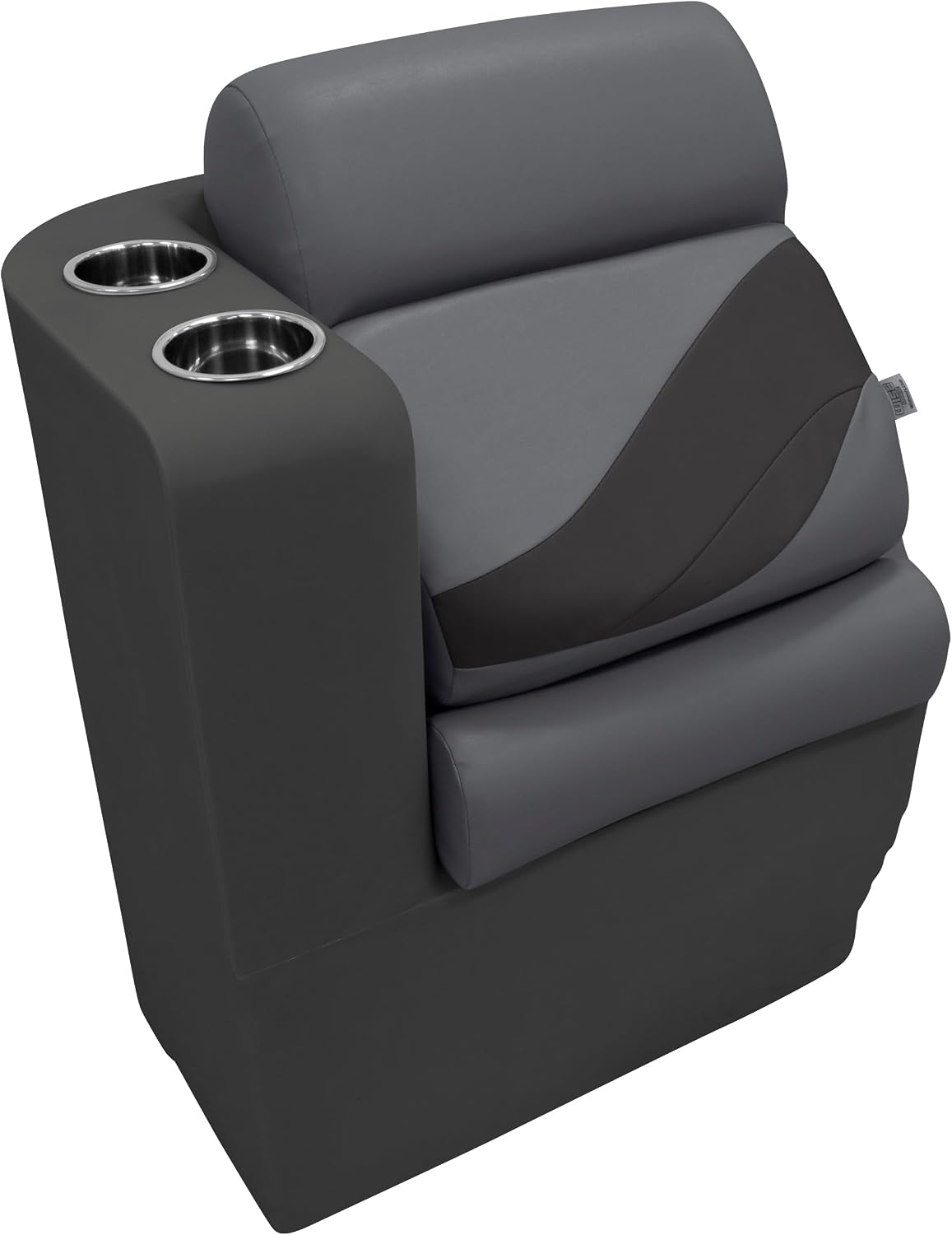 Wise BM13006L-986 Premier Series Pontoon Left Lean Back Recliner, Platinum/Spectra Navy/Cobalt