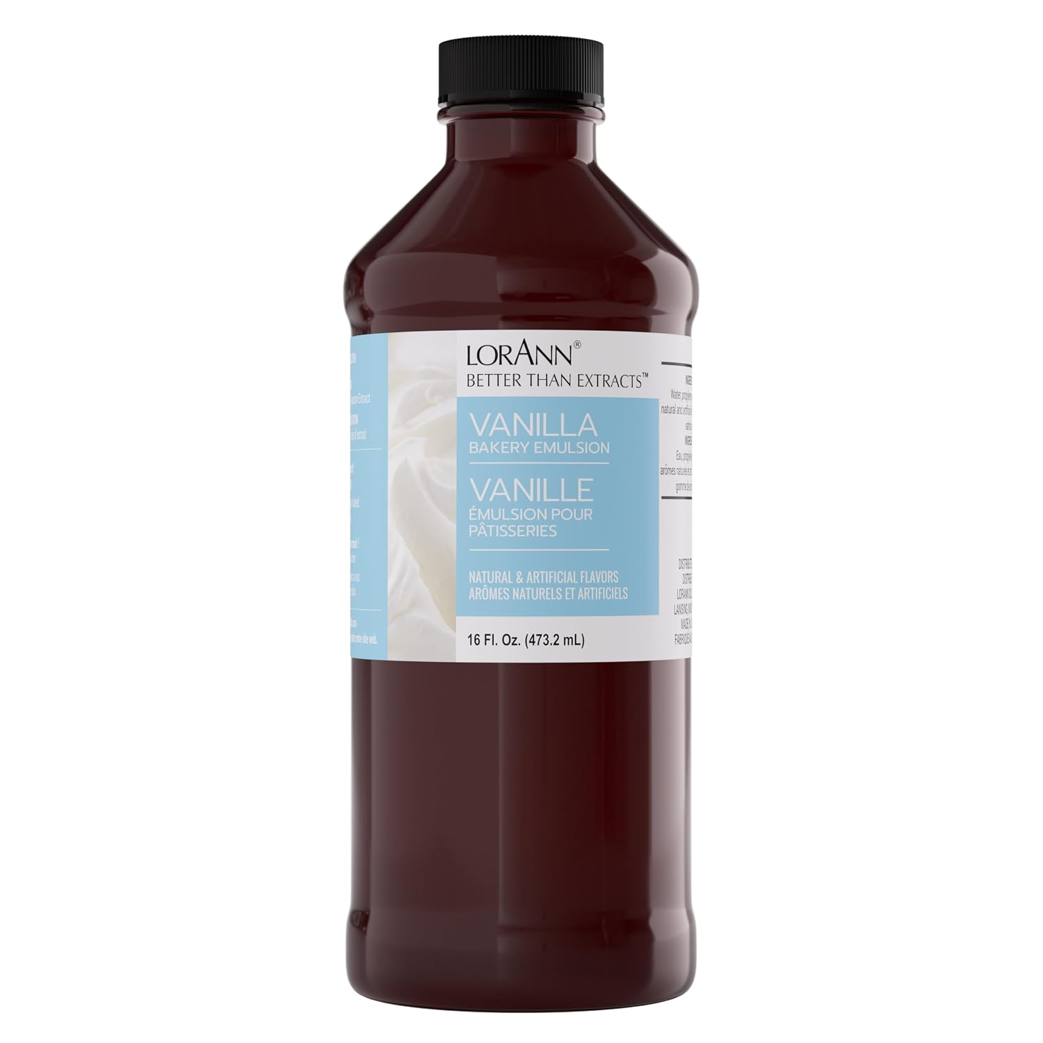 LorAnn Oils Peppermint Bakery Emulsion: True Essence, Ideal for Boosting Fruit Tones in Cakes, Cookies & Desserts, Gluten-Free, Keto-Friendly, Extract Substitute Essential for Your Kitchen, 16 Oz