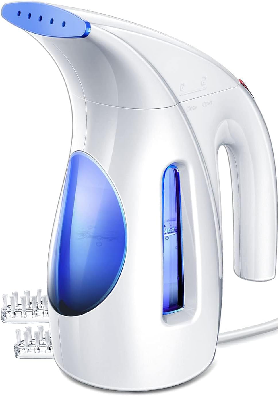 HiLIFE Steamer for Clothes, Portable Handheld Clothing Steamer, 240ml Big Capacity, 700W, Strong Power, Fabric Quick Wrinkle Remover with Brush for Home, Office(ONLY 120V) -Blue