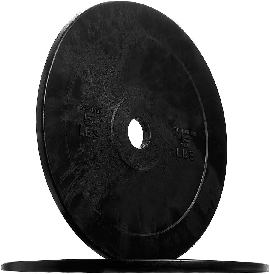 REP Fitness Rubber Bumper Plates, 5Lb to 370 lb Set Pairs, Olympic Standard Weights, Shock Absorbing Low Bounce Design, For Home Gyms, Fitness Centers, Strength Workouts, Barbell Use