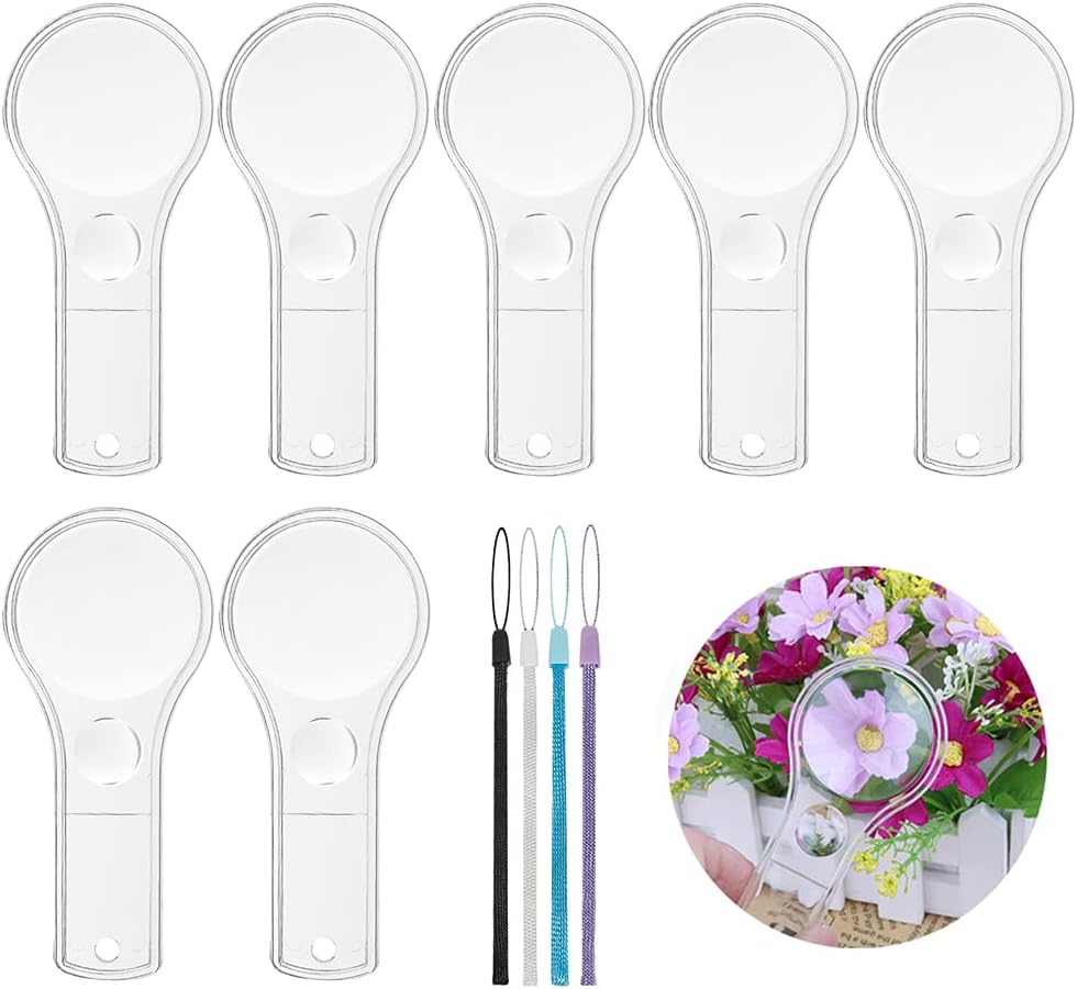 24 Pack Magnifying Glass Kids Plastic Magnifier Hand Lenses 5X and 15X | Magnifying Lenses, School Science Classroom, Party Favors
