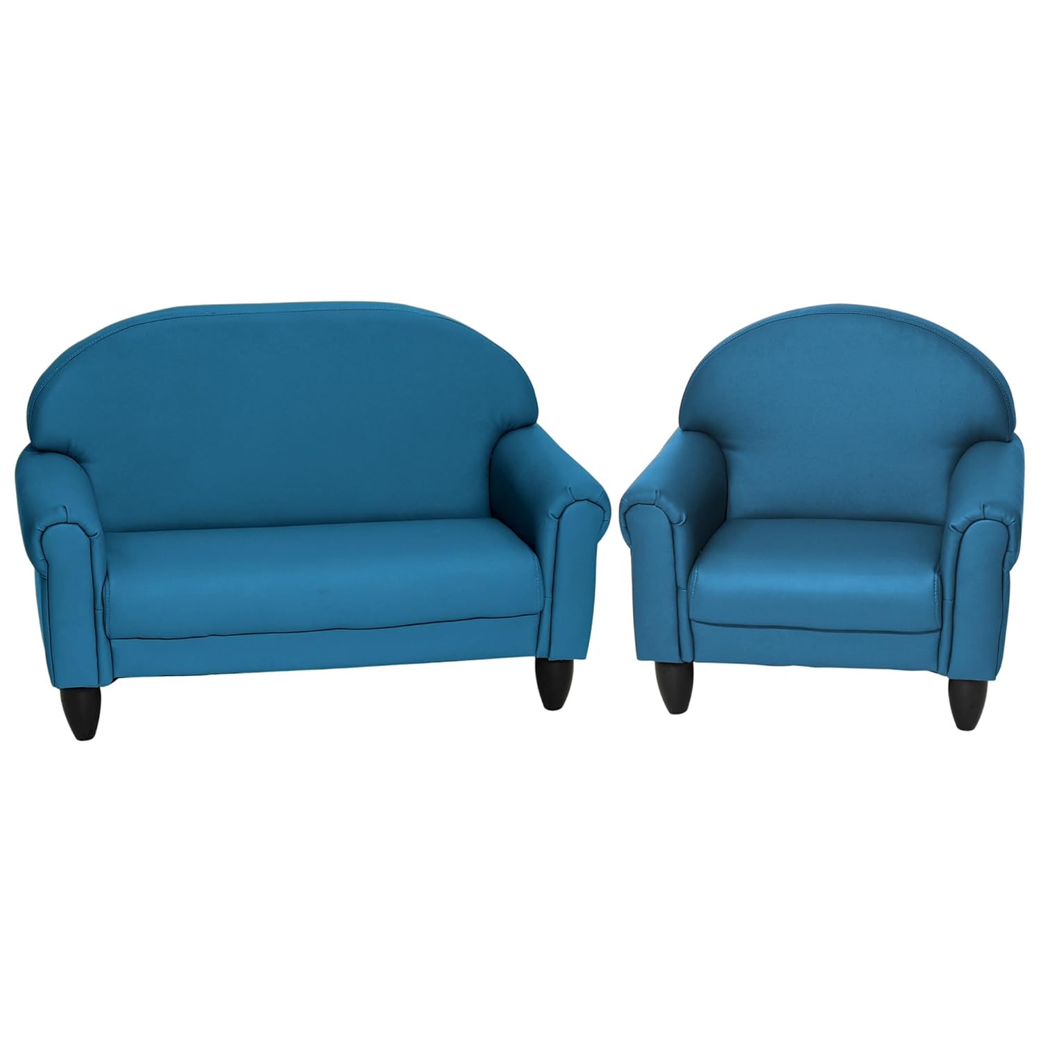 Children's Factory Upholstered Toddler Couch, Sofa, Deep Water