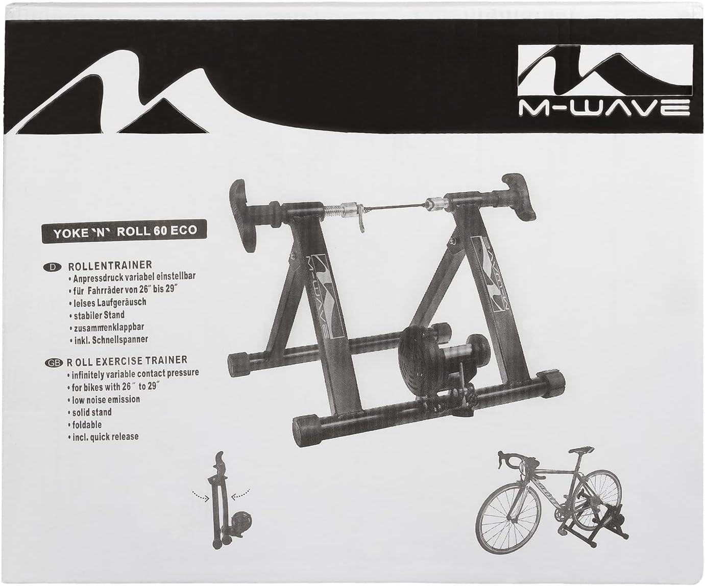 M-Wave Yoke'n'Roll 60 Eco Exercise Trainer, Black