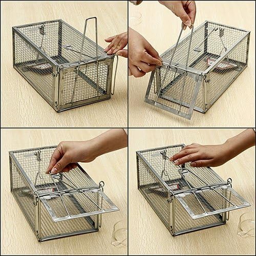Quality Rat Trap, Humane Live Animal Mouse Cage Traps, Catch and Release Mice, Rats, Chipmunk, Pests