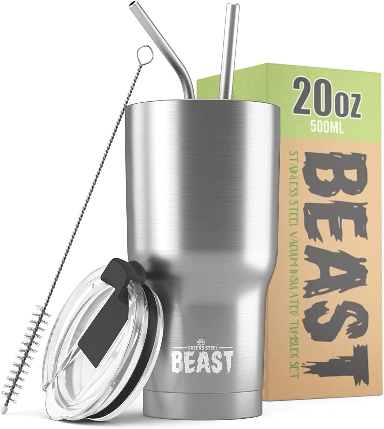 Beast 30 oz Tumbler Stainless Steel Vacuum Insulated Coffee Ice Cup Double Wall Travel Flask (Cupcake Pink)
