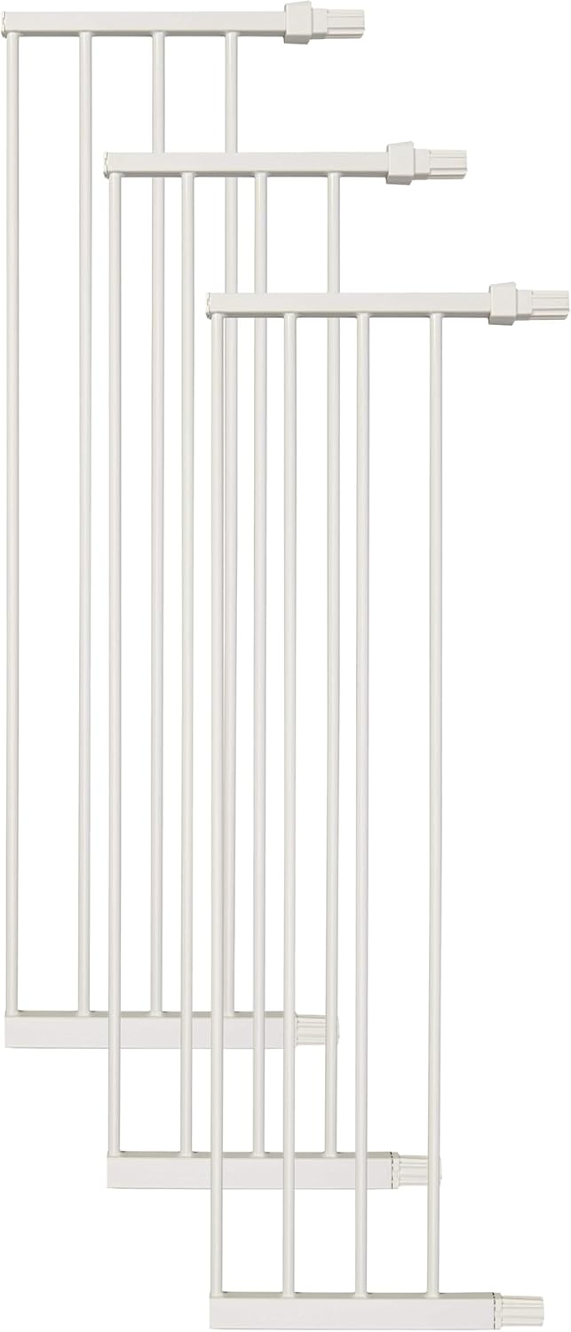 MidWest Homes for Pets Steel Pet Gate Extension; Pet Gate Extension Measures 6' Wide x 39' High in Soft White (Fits MW Model # 2939SW)