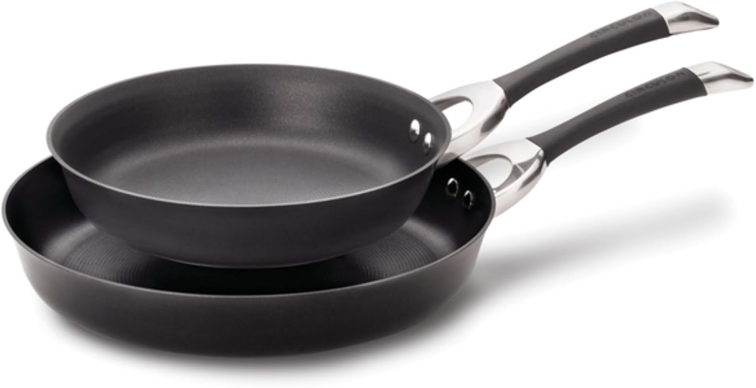 Circulon Symmetry Hard Anodized Nonstick Induction Frying Pan, 8.5-Inch Fry Pan, Black