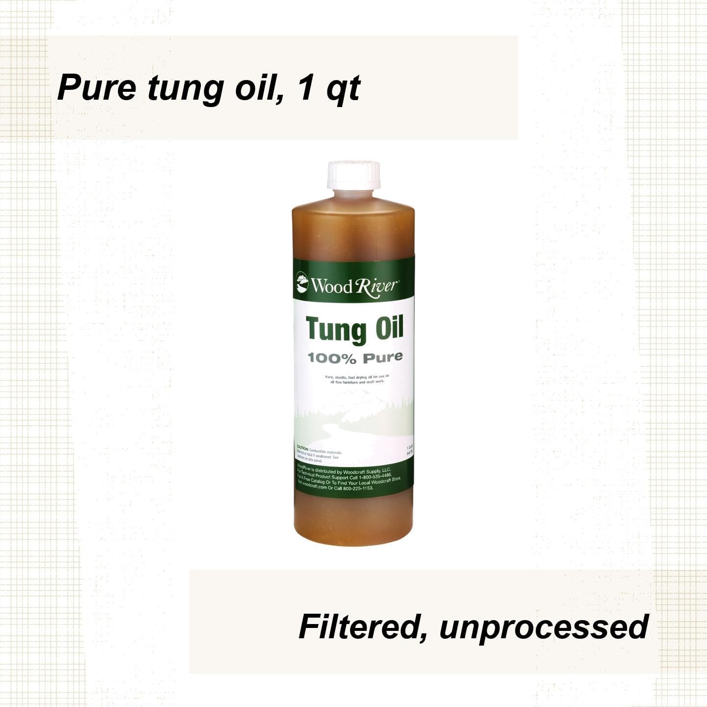 Woodriver Pure Tung Oil Quart