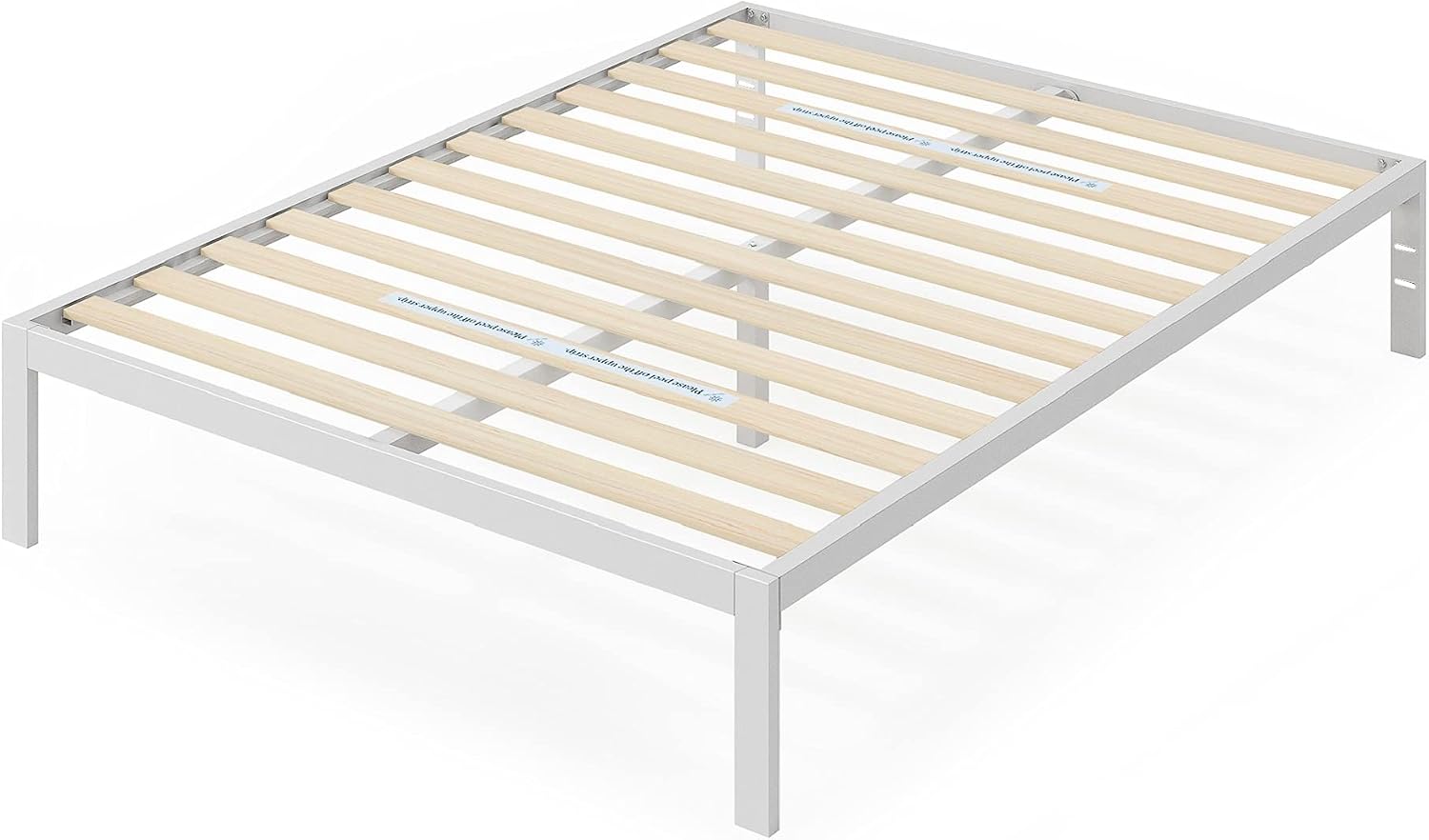 ZINUS Mia Metal Platform Bed Frame with Headboard, Wood Slat Support, No Box Spring Needed, Easy Assembly, Queen