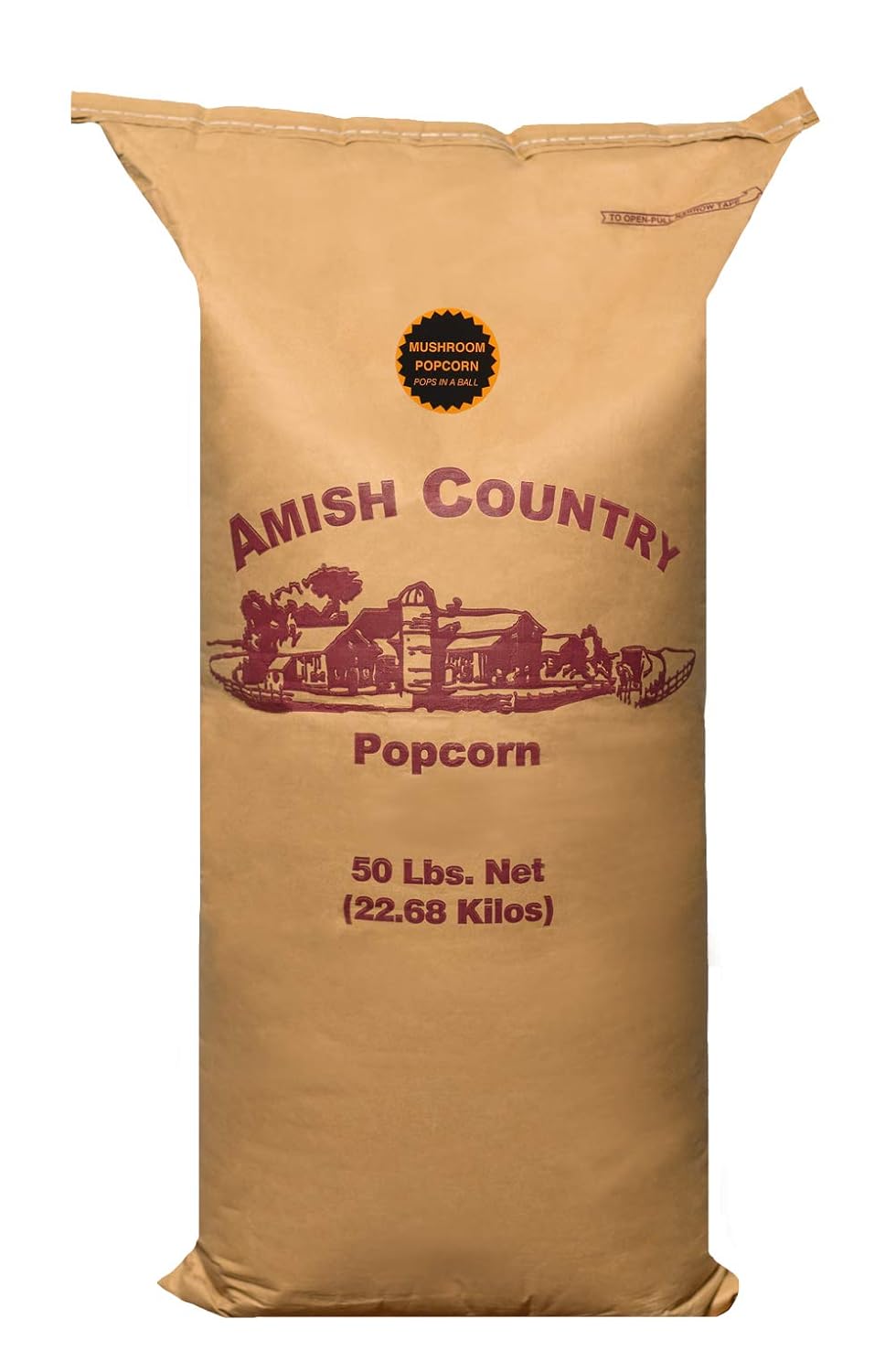 Amish Country Popcorn | 6 lb Bag | Mushroom Popcorn Kernels | Old Fashioned, Non-GMO and Gluten Free (Mushroom - 6 lb Bag)