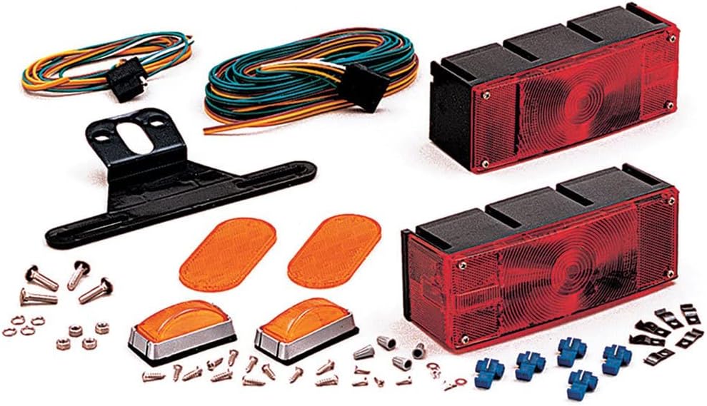 Optronics TL16RK Waterproof Universal Mount Combination Tail Light Kit, Red