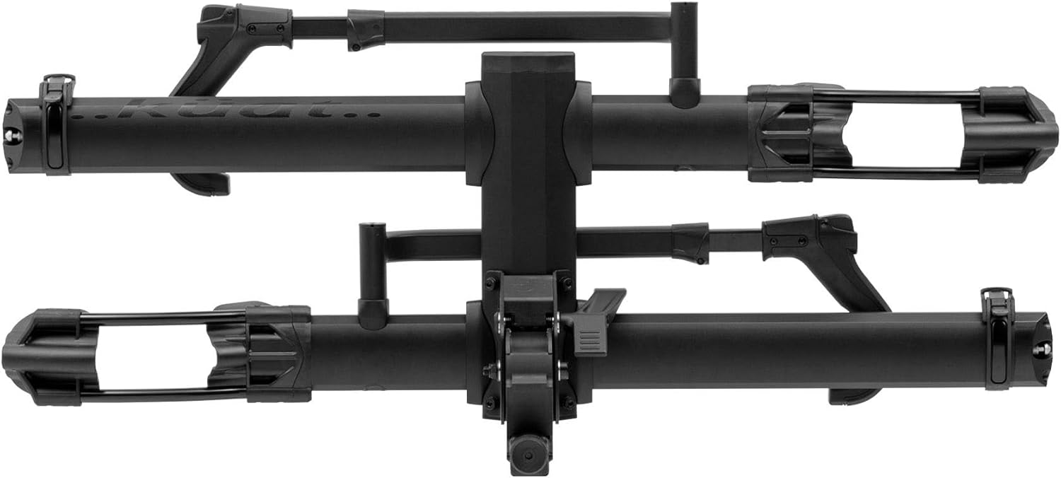 Kuat NV Base 2.0 Hitch-Mounted 2-Bike Rack | Mountain, Road, Gravel Bike, or E-Bike Compatible, No-Tool Install, Pivot System, All-Metal Robust Construction