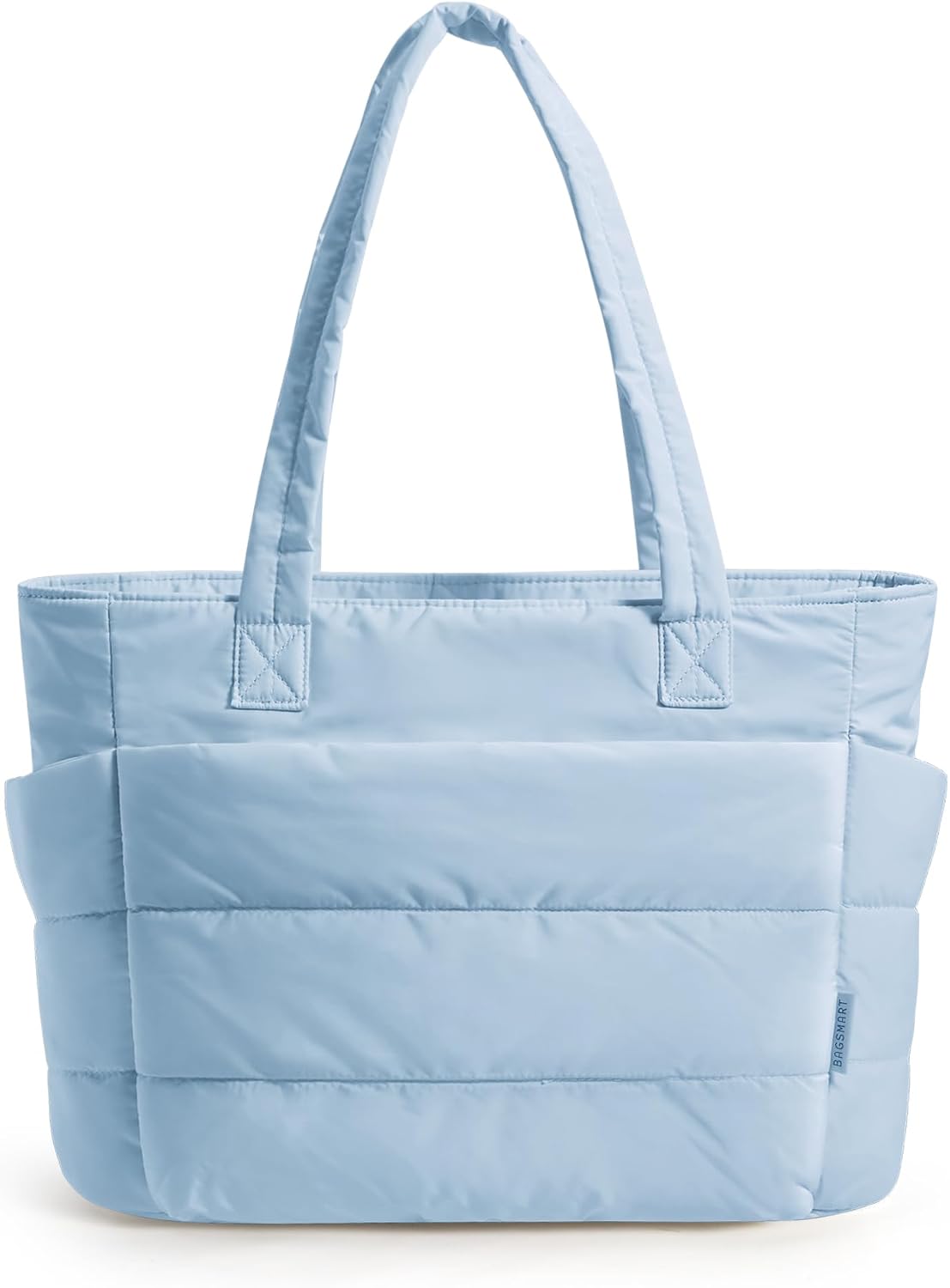 BAGSMART Tote Bag for Women, Lightweight Puffy Tote Bag with Compartments Shoulder Bag Handbag for Travel, Work, Gym | Lightweight