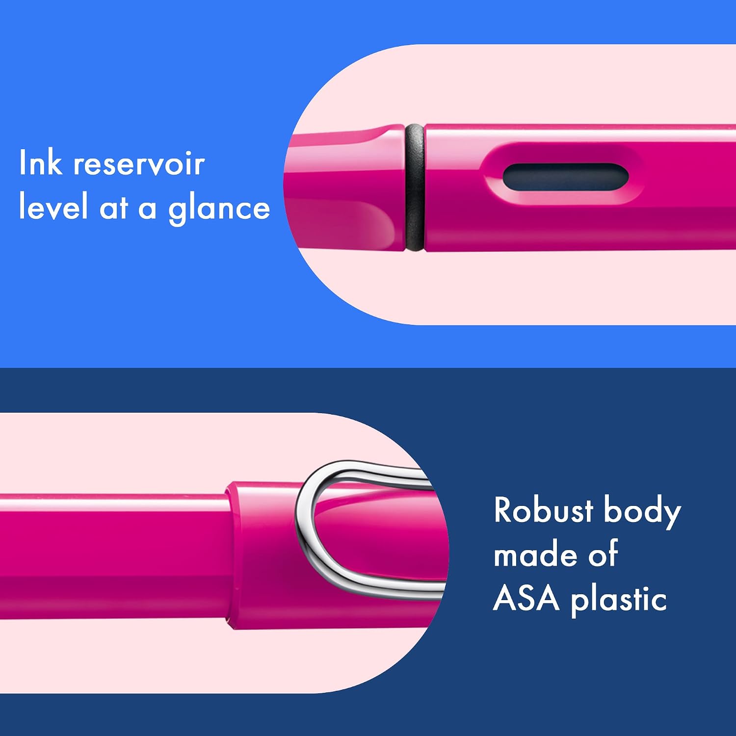 LAMY safari umbra - Fountain Pen with ergonomic grip & polished steel nib in size F - ideal for any Writing & Calligraphy - including LAMY T 10 blue cartridge - Right-Handed