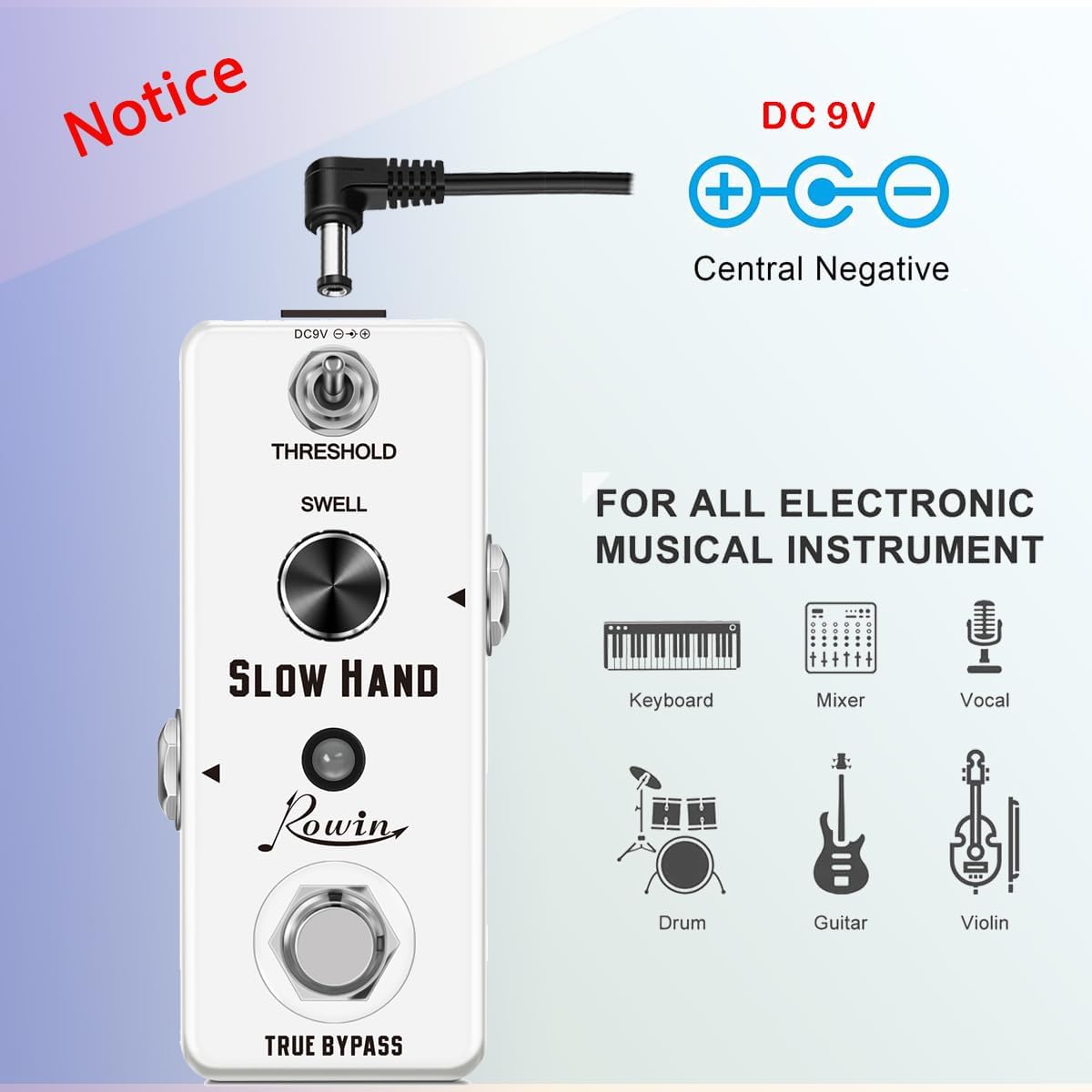 Vintage Vacuum Bluesy Guitar Effect Pedal,Electric Guitar Effect Sound Low Key Mild Clipping
