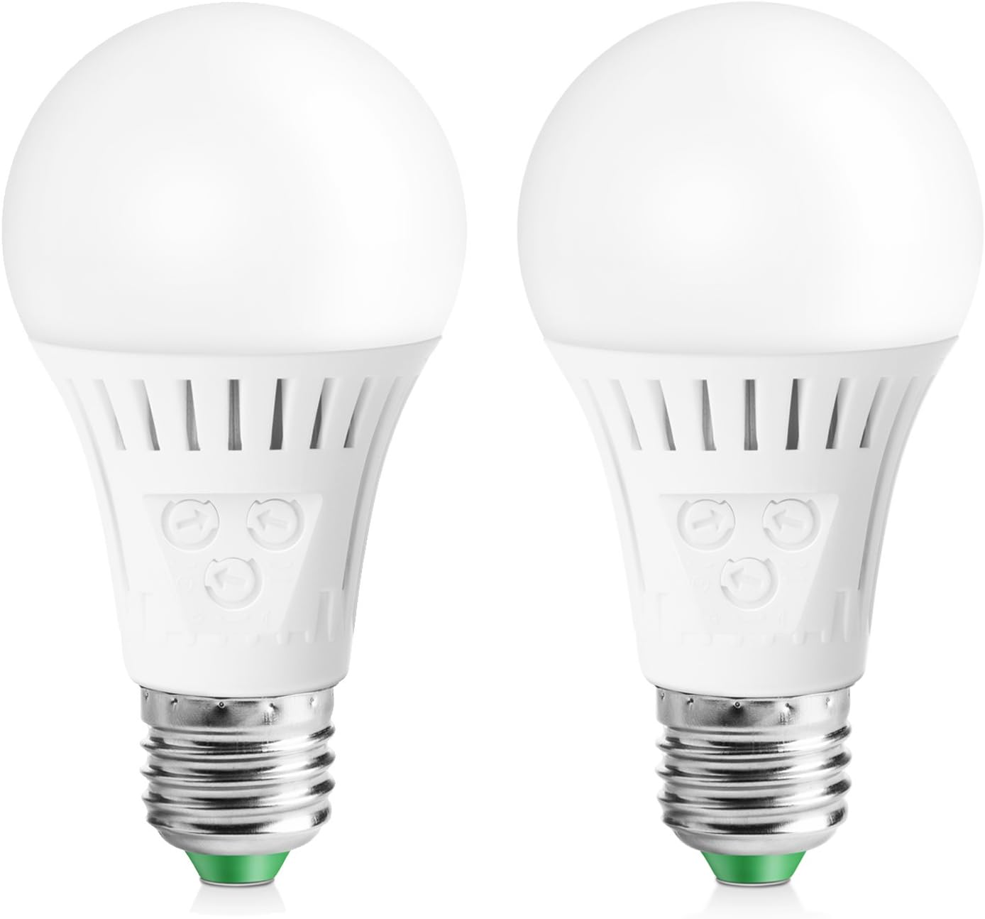 Motion Sensor Light Bulb with Dusk to Dawn Lights Sensor, E26 Base, 7W LED(60W Equivalent), Warm White(3000K), Motion Sensitivity, Time and Twilight Setting Adjustable