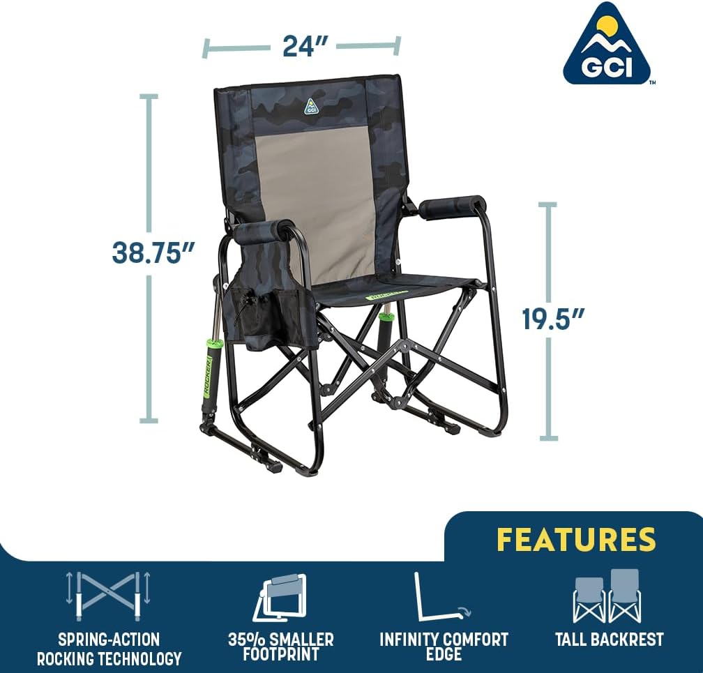 GCI Outdoor Freestyle Rocker Camping Chair - Cinnamon