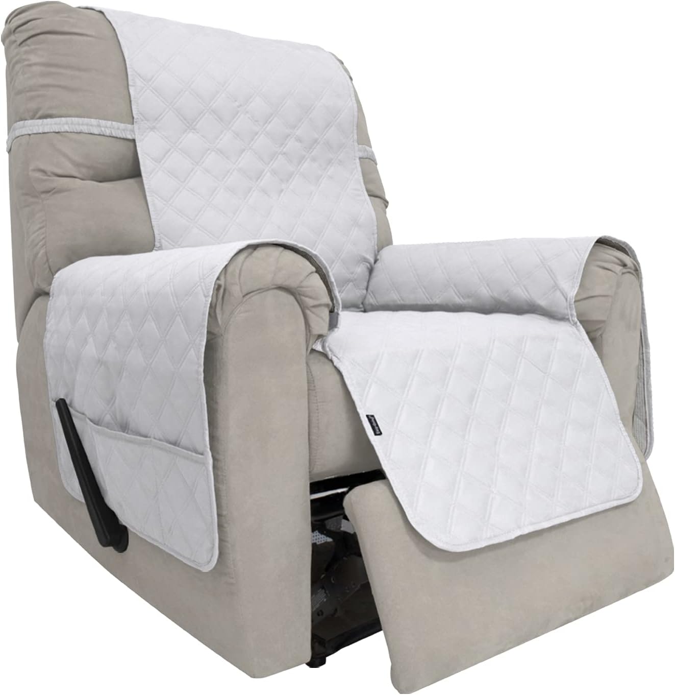 Easy-Going Waterproof Non-Slip Couch Cover, Small Recliner, Chocolate