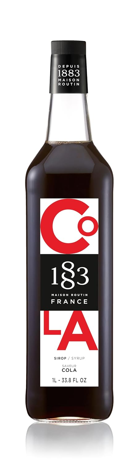 1883 Maple Syrup for Drinks, Made in France, 1 Liter Glass Bottle