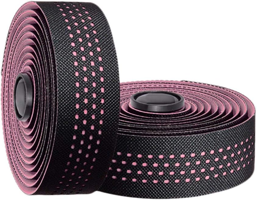 Tvoip 2 Rolls Soft Road Bike Bicycle Handlebar Cork EVA PU Bar Tape Professional Cycling Damping Anti-Vibration Wrap