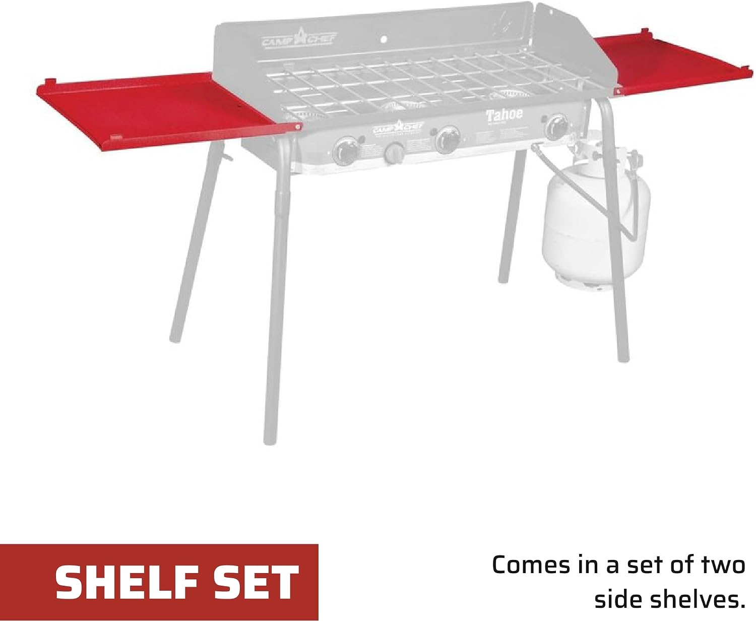 Camp Chef Folding Side Shelf Set for 2 Burners