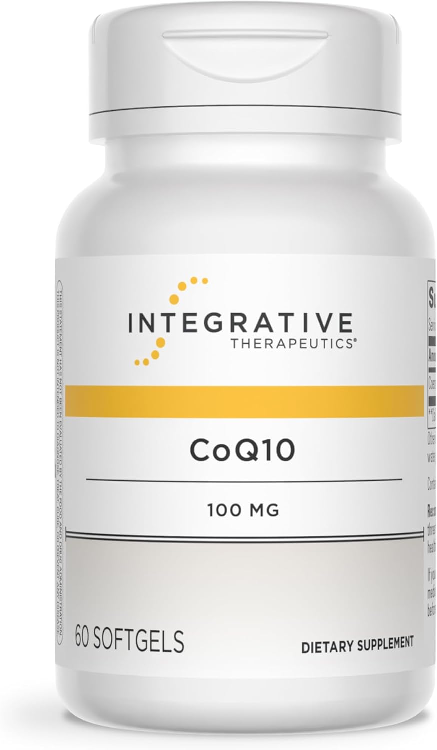 Integrative Therapeutics CoQ10 (100mg) - Cellular Energy, Heart & Brain Health Support Supplement for Adults* - 60 Softgels (60 Servings)