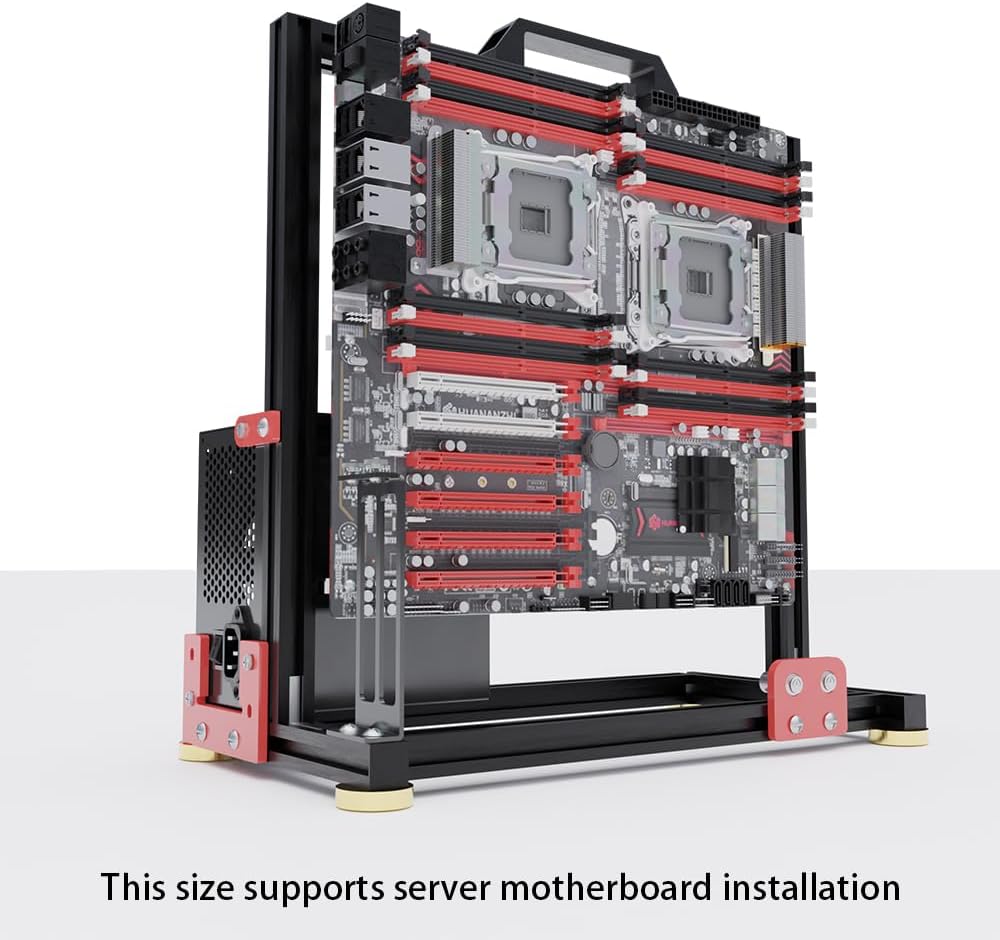 DIY Aluminium Pc Open Case Computer Chassis Test Bench Support Water Cooling Support Server Chassis Support Itx Matx ATX Eatx (2.M-ATX)
