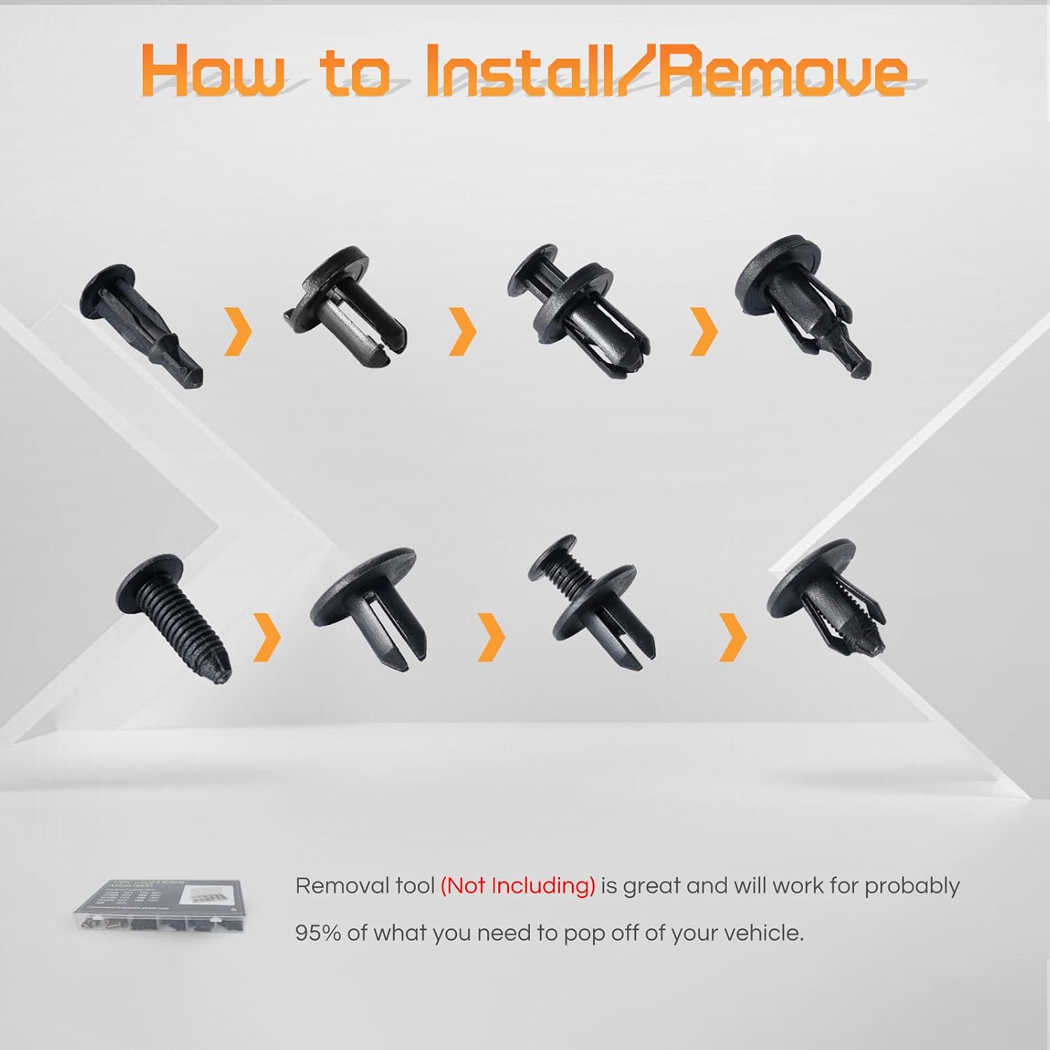 OTUAYAUTO 245 PCS Fender Clips Car Clips Bumper Plastic Rivets