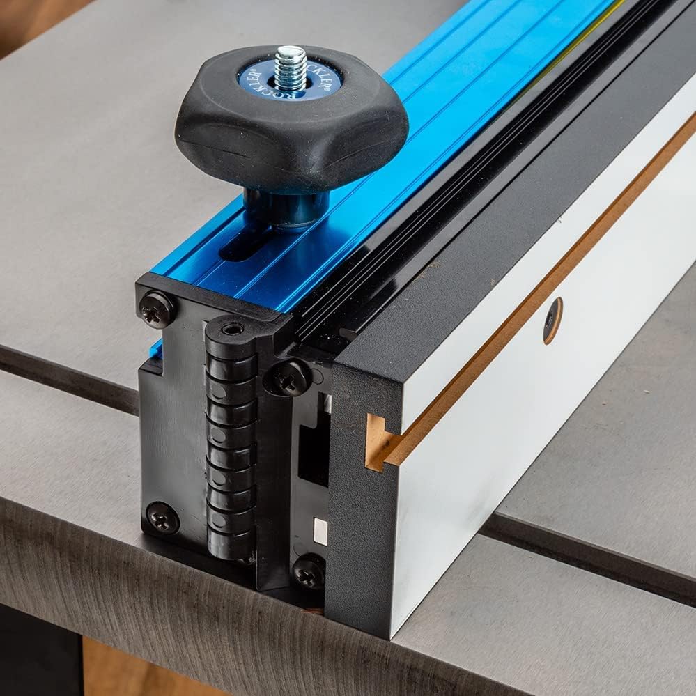 Router Table Fence – w/Micro-Adjustment Knob – Set Includes Router Fence Dust Port, Bit Guard, MDF Fences, Joinery Bars