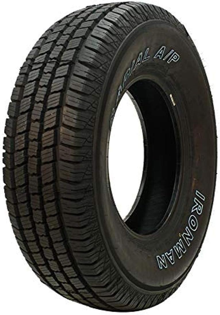 Ironman Radial A/P 265/70R17 115T | Truck/SUV Highway All Season Traction 115T Rated Standard Load Radial Construction Outlined White Lettering Tire
