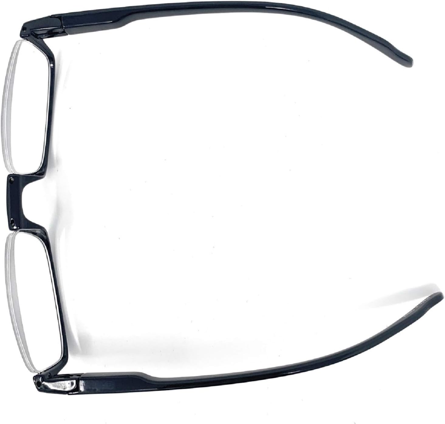 The Parker Rectangle Half Frame Reading Glasses, Unisex Semi Rimless Readers + 1.50 Tortoise