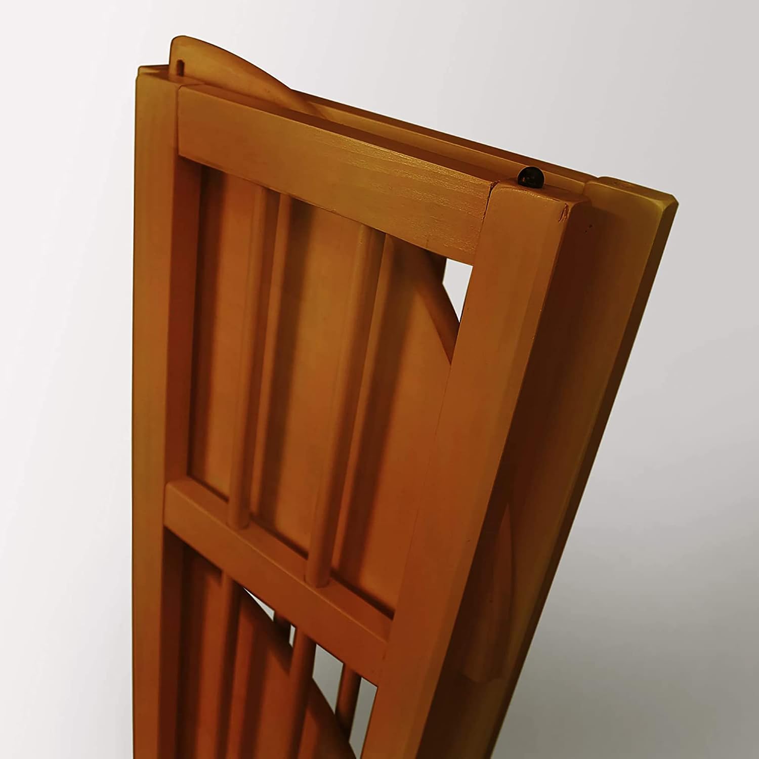 Casual Home 3-Shelf Folding Stackable Bookcase (27.5" Wide)-Walnut