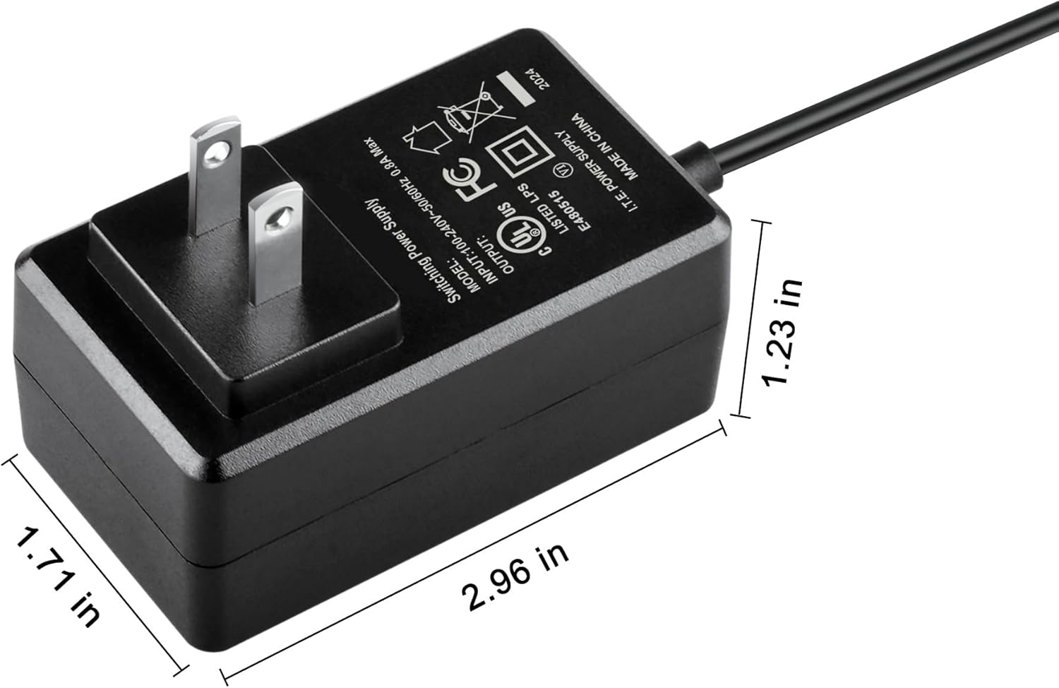 5ft UL 12V 2A-3A AC Adapter Charger for Pioneer TSP-16 Toraiz SP-16 Studio Grade Sampler Power with Extension 6ft Connectcor Plug Cable Mains