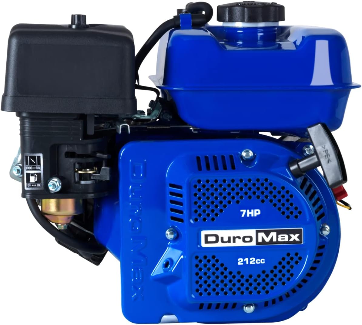 DuroMax XP7HPE 208cc Electric Start Gas Powered, 50 State Approved, Multi-Use Engine Blue