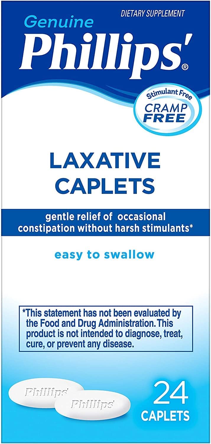 Phillips' Laxative Caplets, 24 Caplets (Pack of 4)