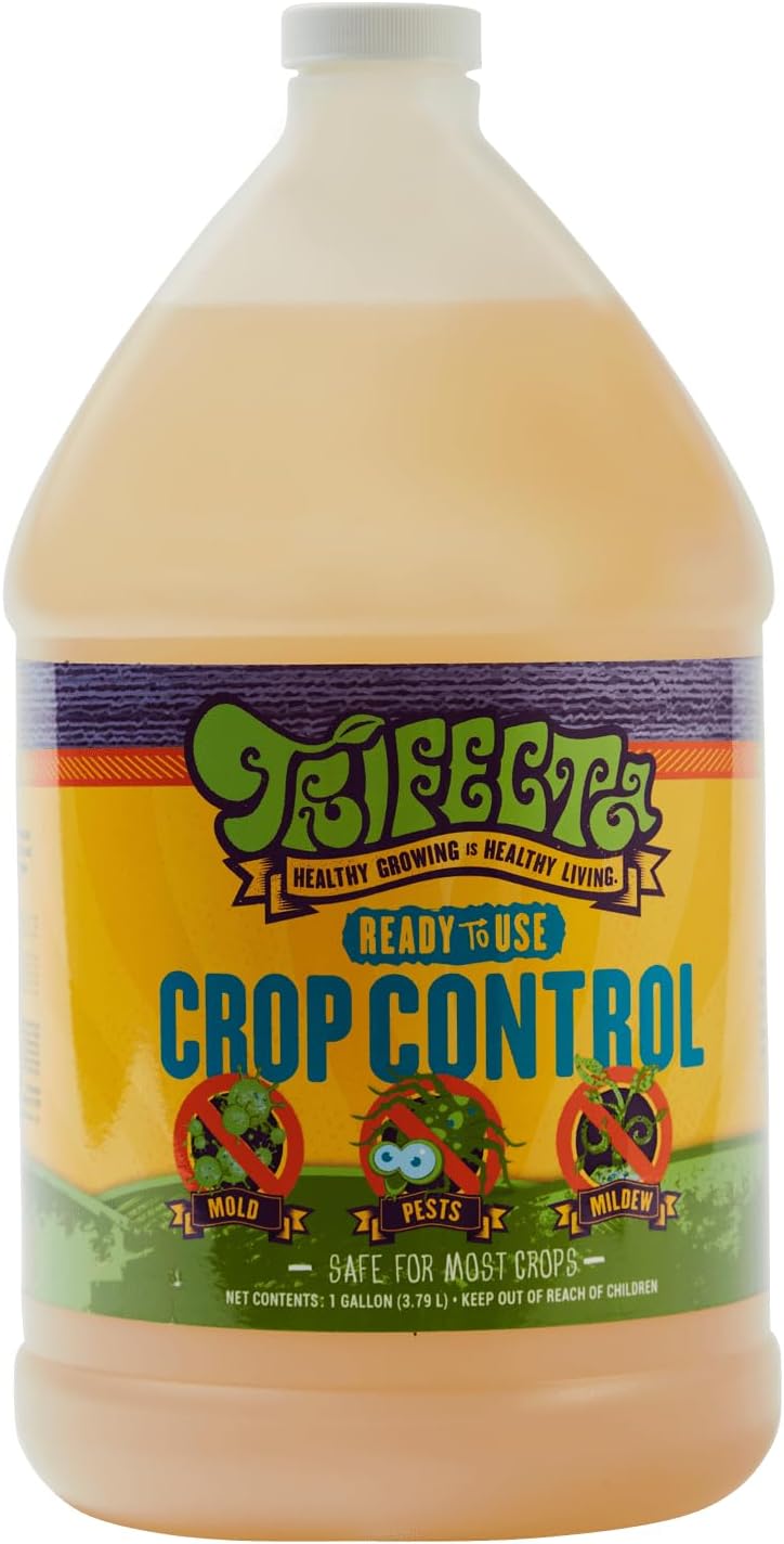 Trifecta Crop Control Super Concentrate | 4 oz | All-in-One Pesticide, Fungicide, Miticide And Insecticide | For Spider Mites, Mildew, Mold And Botrytis