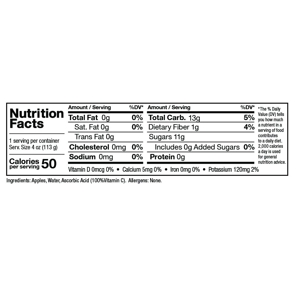 Zee Zees Mango Peach Applesauce Cups, Unsweetened, All Natural, No Sugar Added, 4 oz Cups, 24 pack