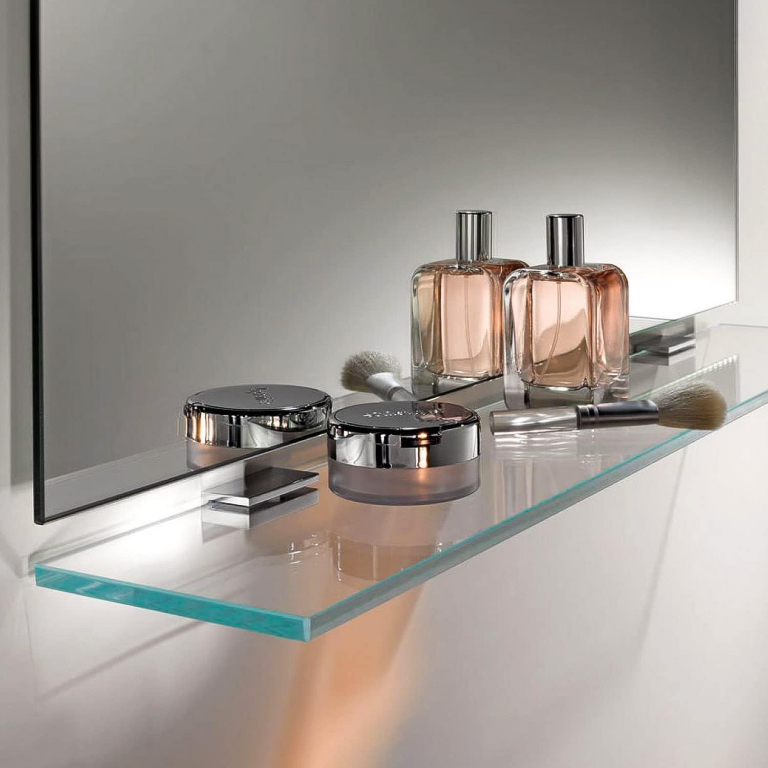 Fab Glass and Mirror Glass Shelf 8" X 30" Clear