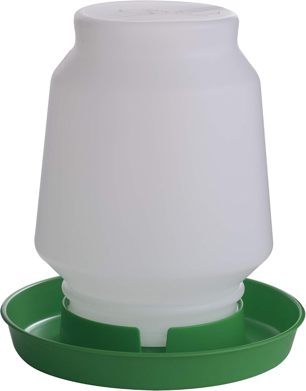 Little Giant® Complete Plastic Poultry Fount | Heavy Duty Plastic Gravity Fed Water Container Jar | Waterer for Chickens, Turkeys, Ducks & More | Made in USA | 1 Gallon | Red