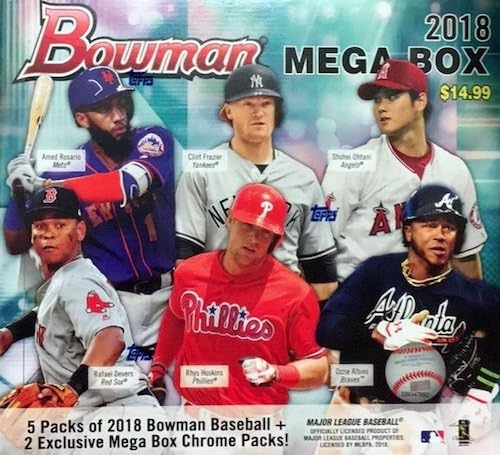 2018 MLB Baseball Trading Card Topps Bowman Mega Box w/Chrome Pack - SOLD OUT!