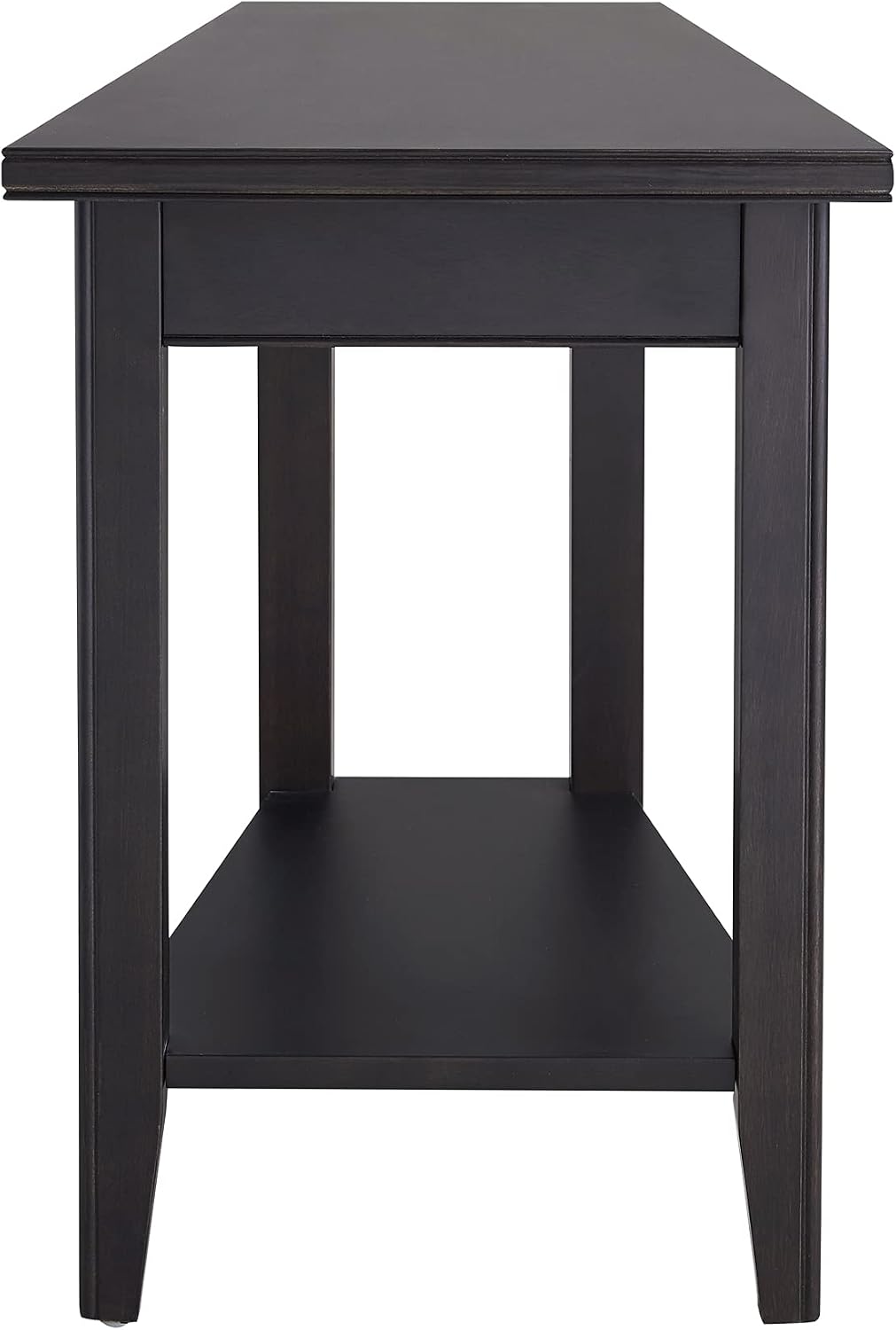 Leick Home Delton Wedge End Table, 17", Sienna